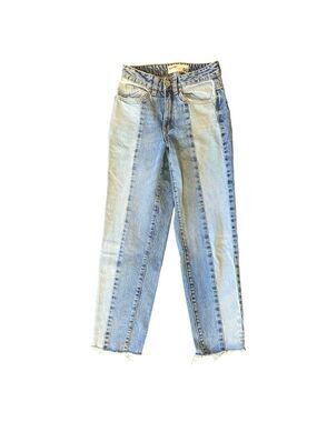 Garage Two Tone Blue Mom Jeans Size 00